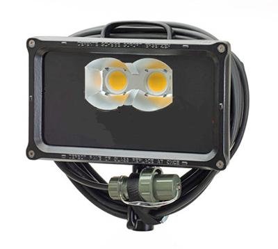 Proff. LED projektr type LED 130 med 2 x High Power LED lamper, 130 W - 12.000 Lumen.