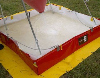 ECCOTARP ET 040 XL ST, 900 liter opsamlings- og dekontamineringskar