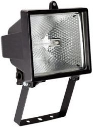 Halogen projektr, 500W, med forstrket bjle i aluminium